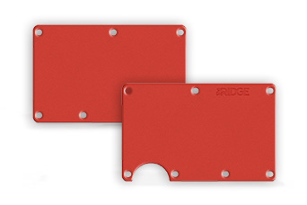 Replacement Plates Red | 薄い小さい財布（マネークリップ）the RIDGE